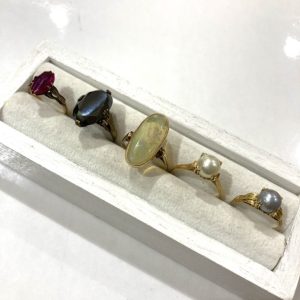 【K18リングおまとめ】18金・貴金属・パール・ジュエリー・アクセサリー・指輪