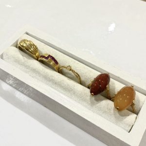 K18メレダイヤリング　9号☺︎ バイセル公式】メレダイヤ デザインリング YG イエローゴールド