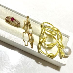 PT900 シチズンボージーリング プラチナ指輪 ルビー 11号くらい
