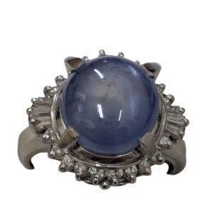 けむむむPt850 サファイア1.73ct ダイヤ0.47ct リング Pt850 サファイア1.73ct ダイヤ0.47ct リング