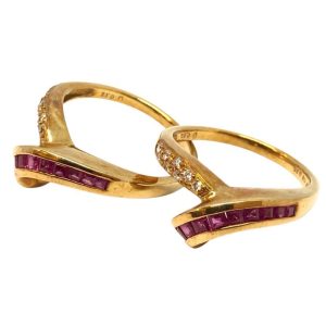 珍しい Pt900 ルビー（0.4ct）メレダイヤ （0.07ct）リングの買取実績 アクセサリー