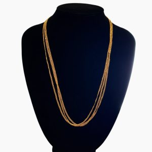 K18 3連 ネックレス アクセサリー 18金