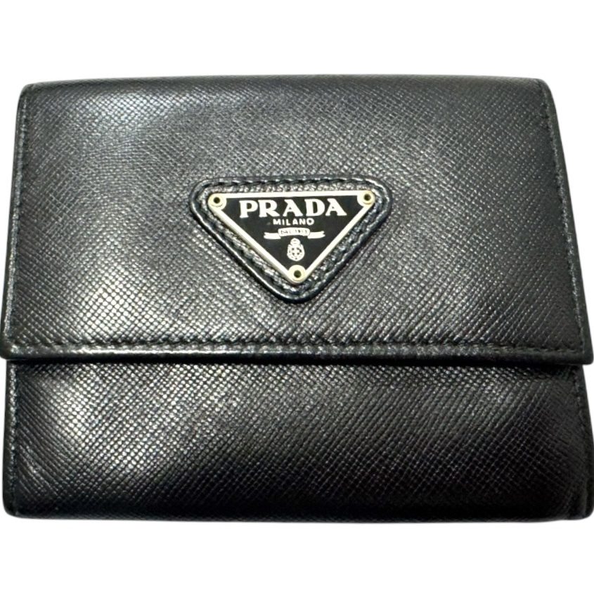 PRADA プラダ サフィアーノ コンパクト ウォレット