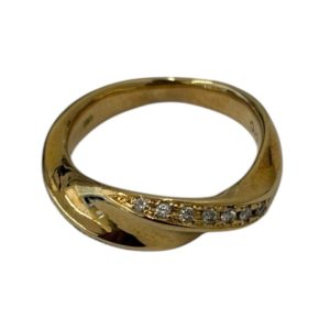 K18（18金）ダイヤ付き　リング
