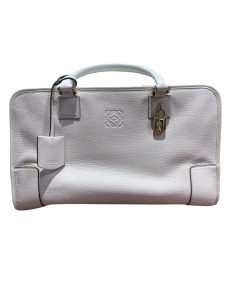 【LOEWE ロエベ アマソナ 28 ホワイト ハンドバッグ】弘前市