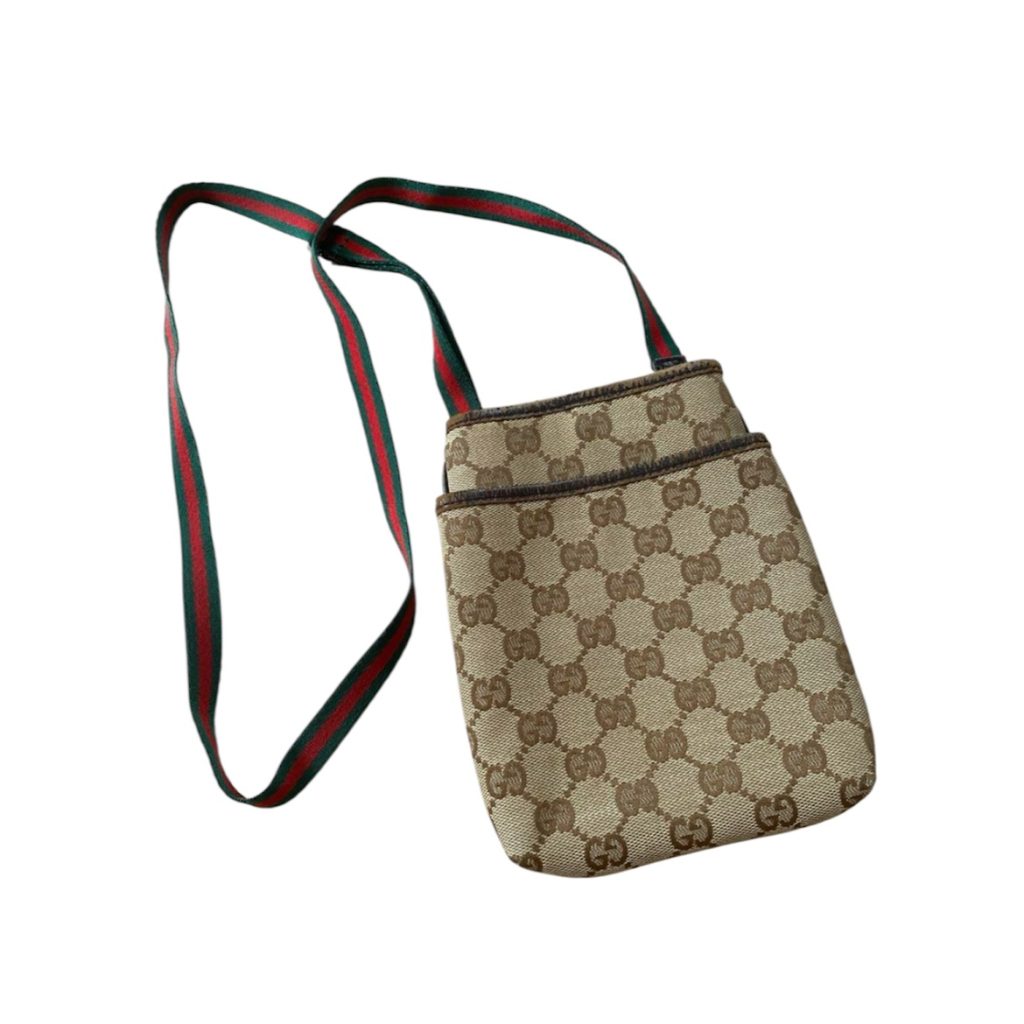 GUCCI GGキャンバス シェリーライン ショルダーバッグ