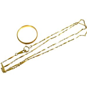 K18 18金 リング ネックレス アクセサリー