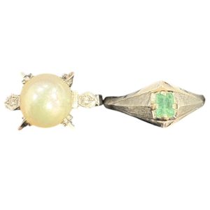 K14WG（ 14金ホワイトゴールド ）リング 石あり