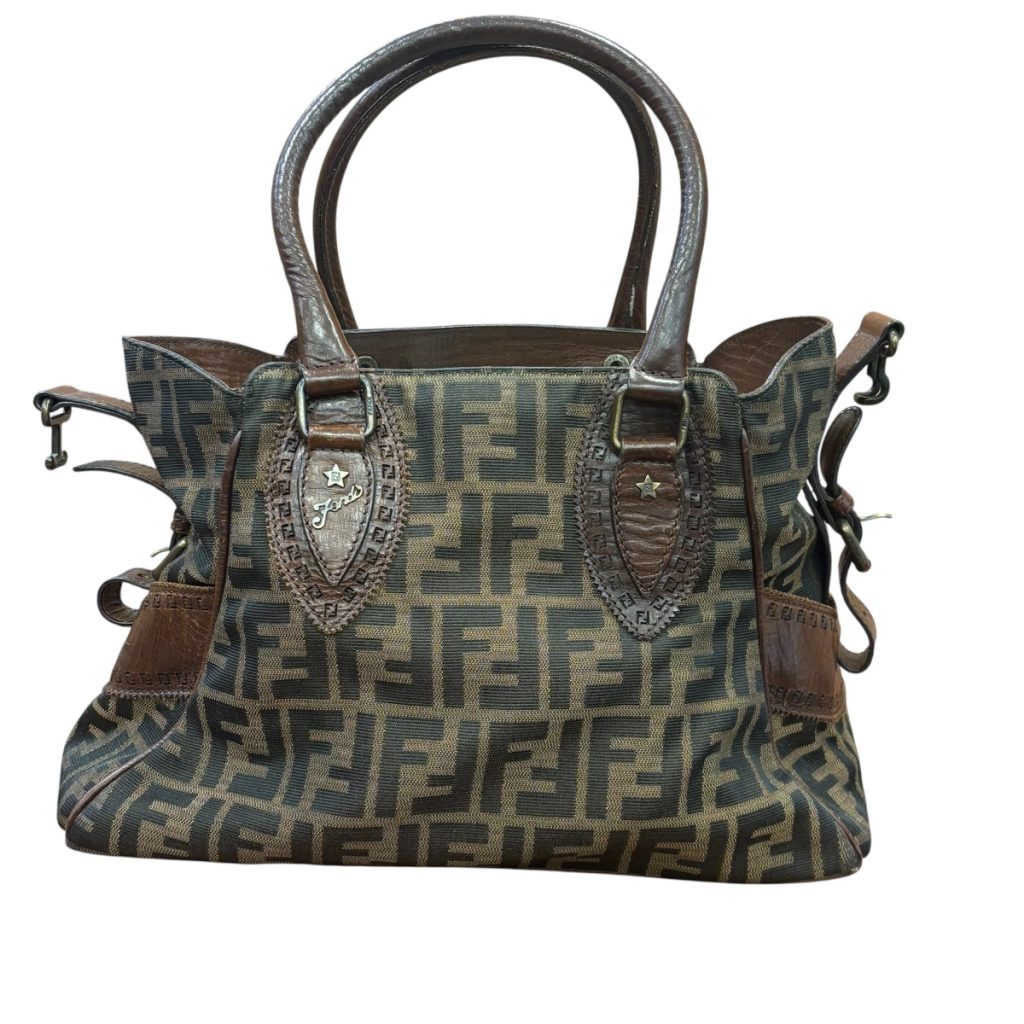 FENDI フェンディ エトニコ ブラウン キャンバス