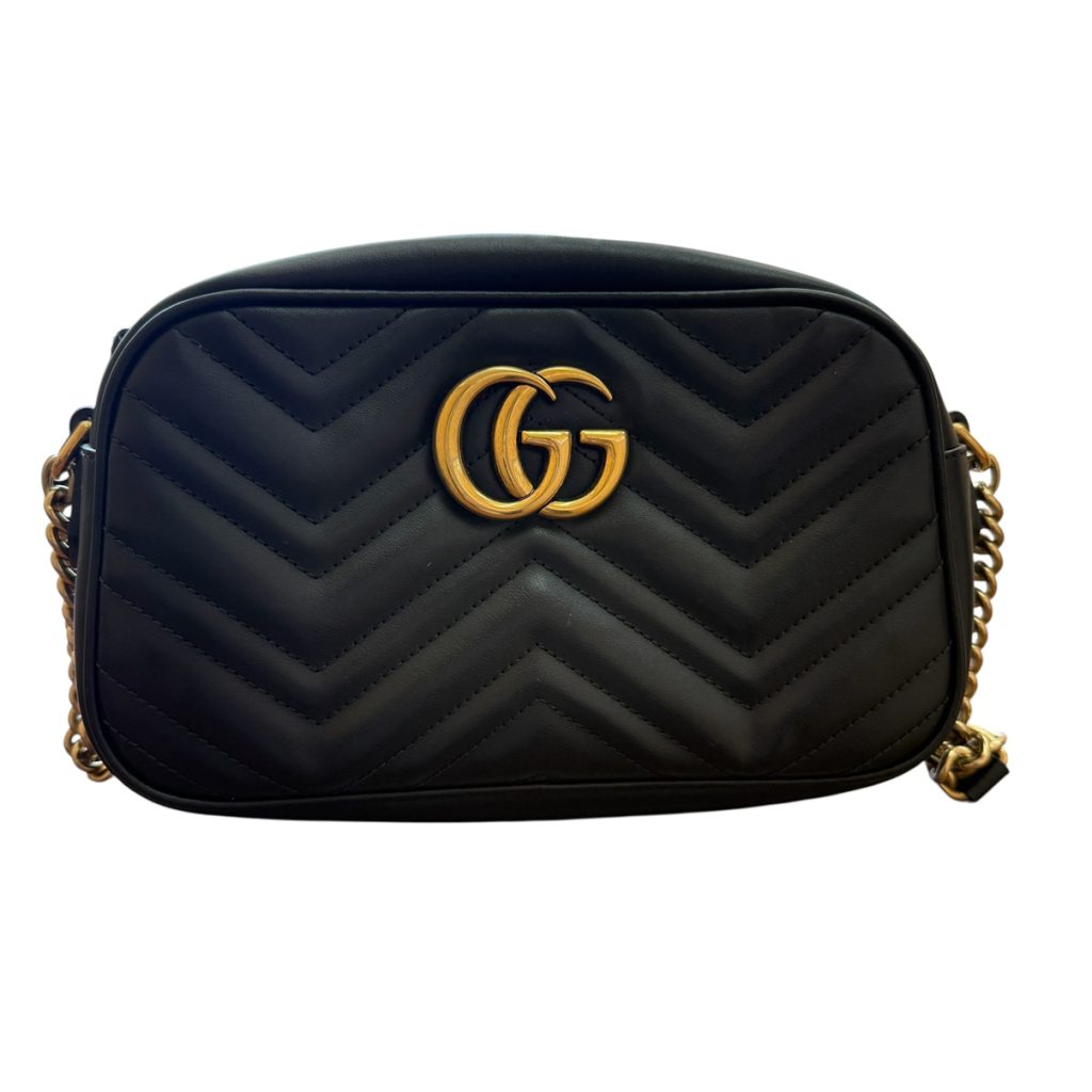 GUCCI GGマーモント キルティング スモール ショルダーバッグ