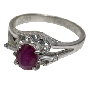Pt900 ルビー リング