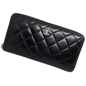 CHANEL 二つ折りがま口長財布 ココマーク キャビアスキンの買取
