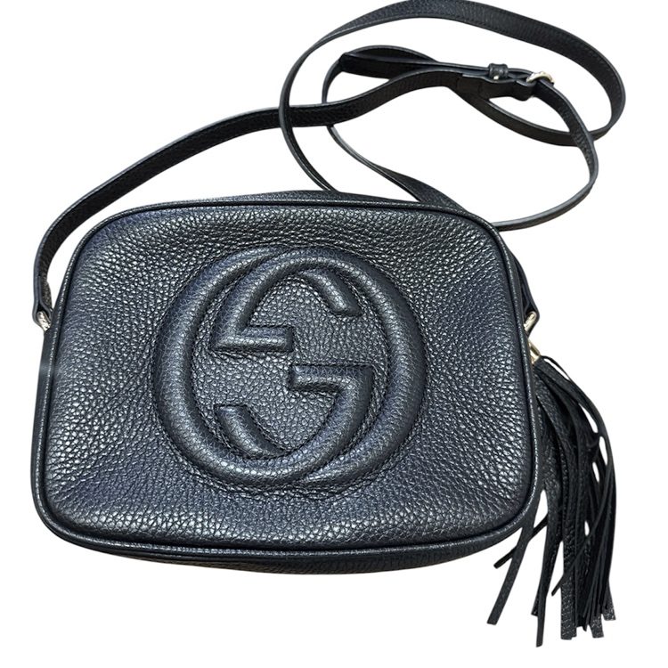 グッチ GUCCI 308364 ソーホー レザー スモールディスコ バッグ ブラック