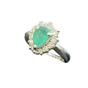 K14WG 14K ホワイトゴールド エメラルド ネクタイピンの買取実績