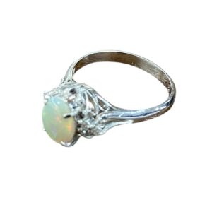 Pt800ダイヤモンドリング Pt800 プラチナ800 パール ダイヤ0.09ct リングの買取実績