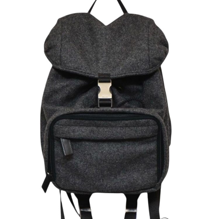 PRADA プラダ ウールミニリュック バック 黒