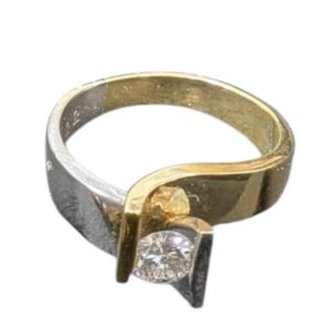 K18 ( 18金 ) / Pt900 ( プラチナ900 ) リング 石あり