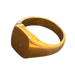 K18 18金　印台リング