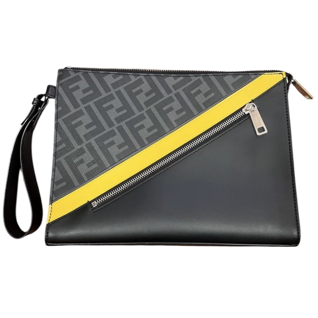 FENDI フェンディ ダイアゴナル クラッチバッグ