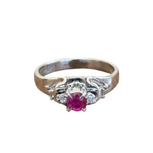 Pt900　ルビー　リング