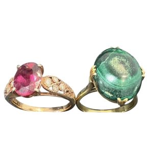 K18 ( 18金 )リング 石あり