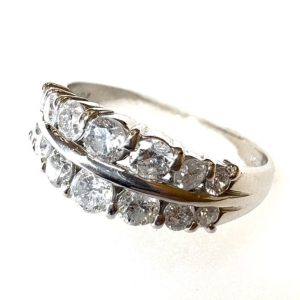 K18 Pt900 ダイヤモンドリング 0.12ct 金 プラチナの買取実績