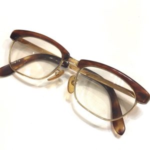 K18 18金 鼈甲（べっこう） 金縁眼鏡 メガネ アクセサリー