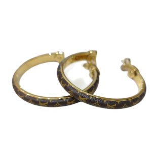 【Louis Vuitton】ルイヴィトン LVシグネイチャー フープピアス M01627