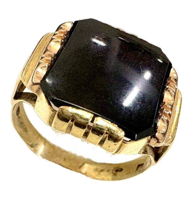 指輪　リング　アクセサリー　金　K18　18金　宝石　オニキス