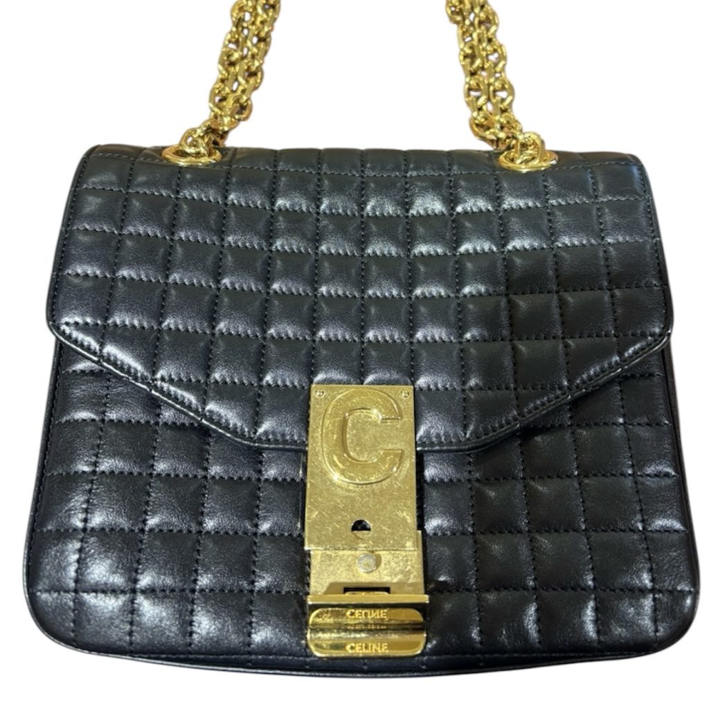 CELINE セリーヌライン キルテッド チェーンショルダーバッグ スモール