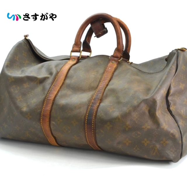 LOUIS VUITTON ルイ・ヴィトン キーポル50 年代物 劣化大 ダメージ多数