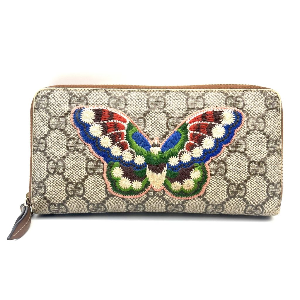 GUCCI グッチ GGスプリーム バタフライ刺繍 長財布|高崎市倉賀野町