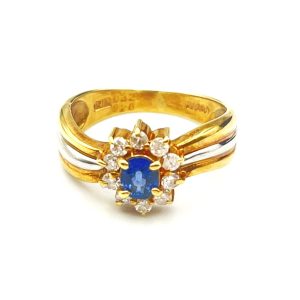 K18 Pt900 (18金 プラチ900) コンビリング|前橋市江田町