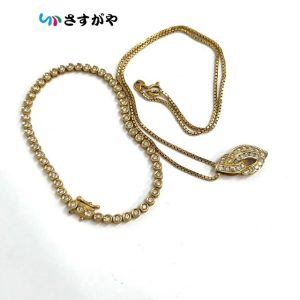 金 K18 ネックレス ブレスレット ダイヤ アクセサリー