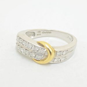 Pt800ダイヤモンドリング Pt800 プラチナ800 パール ダイヤ0.09ct リングの買取実績