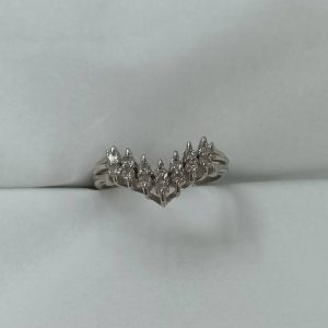 Pt900 (プラチナ900)メレダイヤ付リング