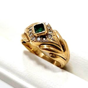 K18 18金 サファイア メレダイア リング 指輪 アクセサリー