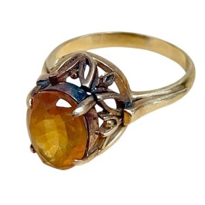 K18リング 色石付き