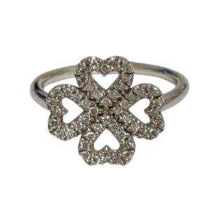 K18WG リング メレダイヤ 18金 アクセサリー 石あり