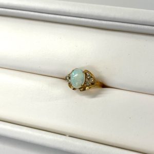 K18 18金ホワイトオパールリングの買取実績 | 買取専門店さすがや
