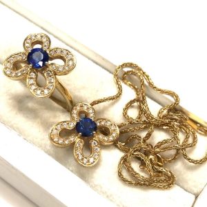 K18リング K18ネックレス サファイアジュエリー