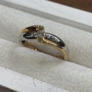 K18 Pt900 ハーフリング