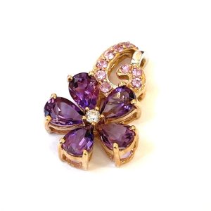 【買取実績】K18 18金 ネックレストップ アメジスト|さすがや イオン七戸十和田駅前店