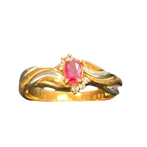 K18Pt900コンビ9:1　金　プラチナ　地金　リング