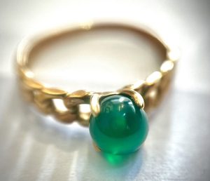 ★k18 750 18金 リング（指輪）石あり