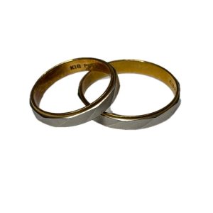 K18/pt900　コンビリング