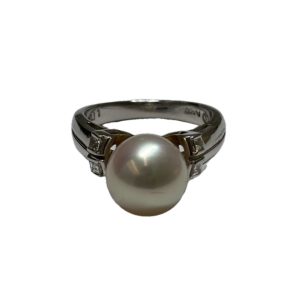 Pt900　パールリング