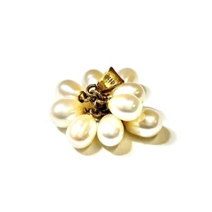 K18 18金トップ イミテーションパール