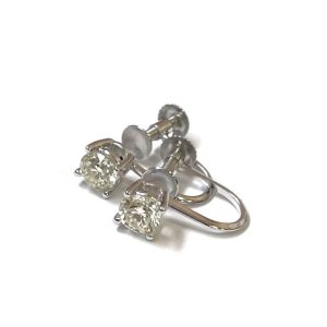 Pt900ダイヤモンド付きイヤリング