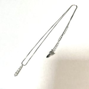 Pt850ダイヤ付きネックレス